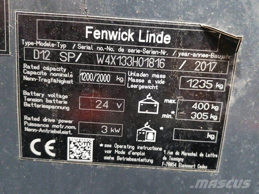Linde D12 SP Gaffelstabler med gående fører