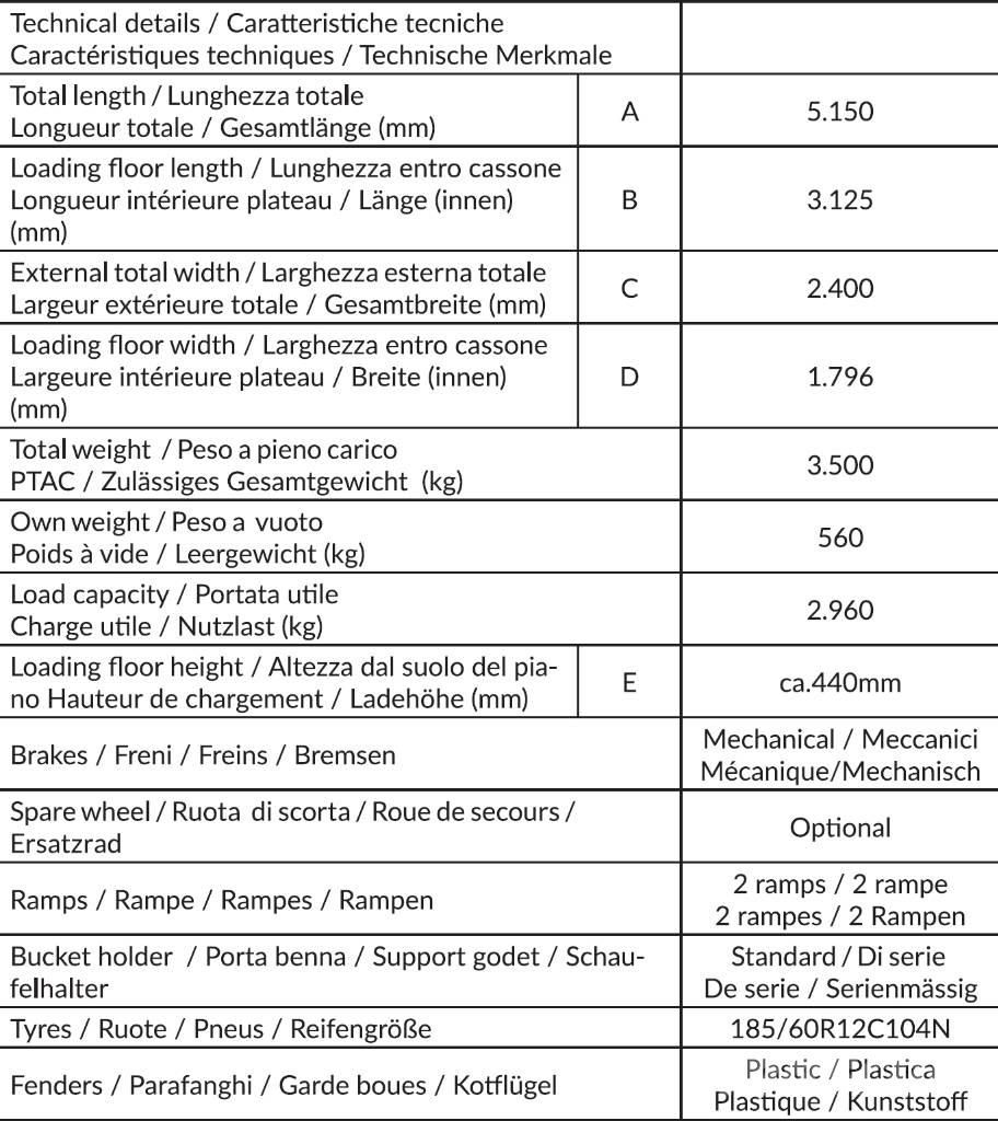 CLM ALUMINIUM FLY 35 Lette anhængere