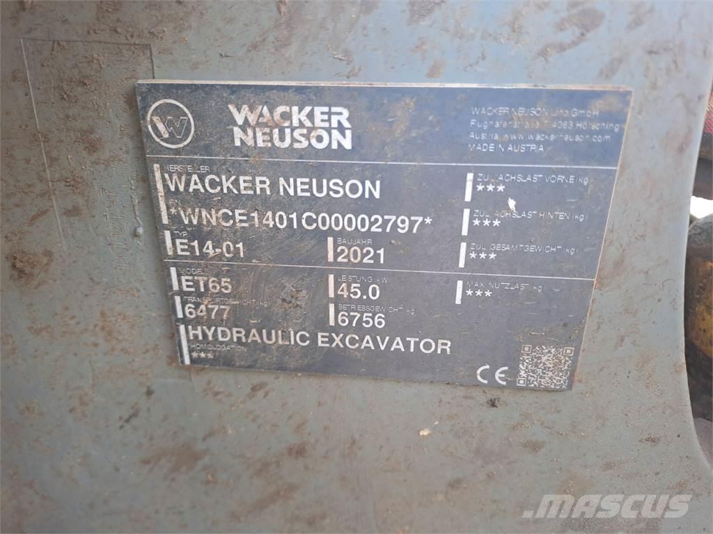 Wacker Neuson ET65 Gravemaskiner på larvebånd