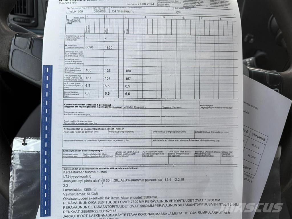 Jyki V 31-SL Anhænger med lad/Flatbed
