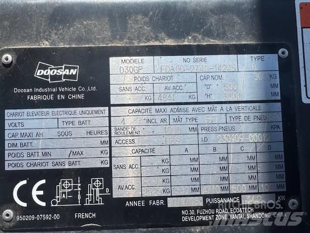 Doosan D30 Plus Diesel gaffeltrucks