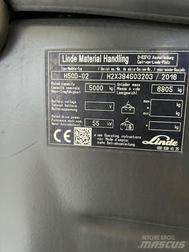 Linde H50D-02 EVO Diesel gaffeltrucks