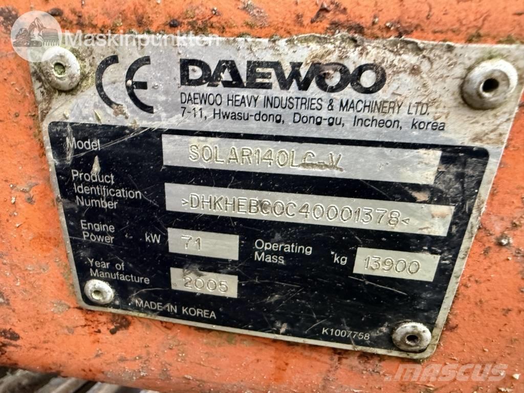 Daewoo Solar LCV Gravemaskiner på larvebånd