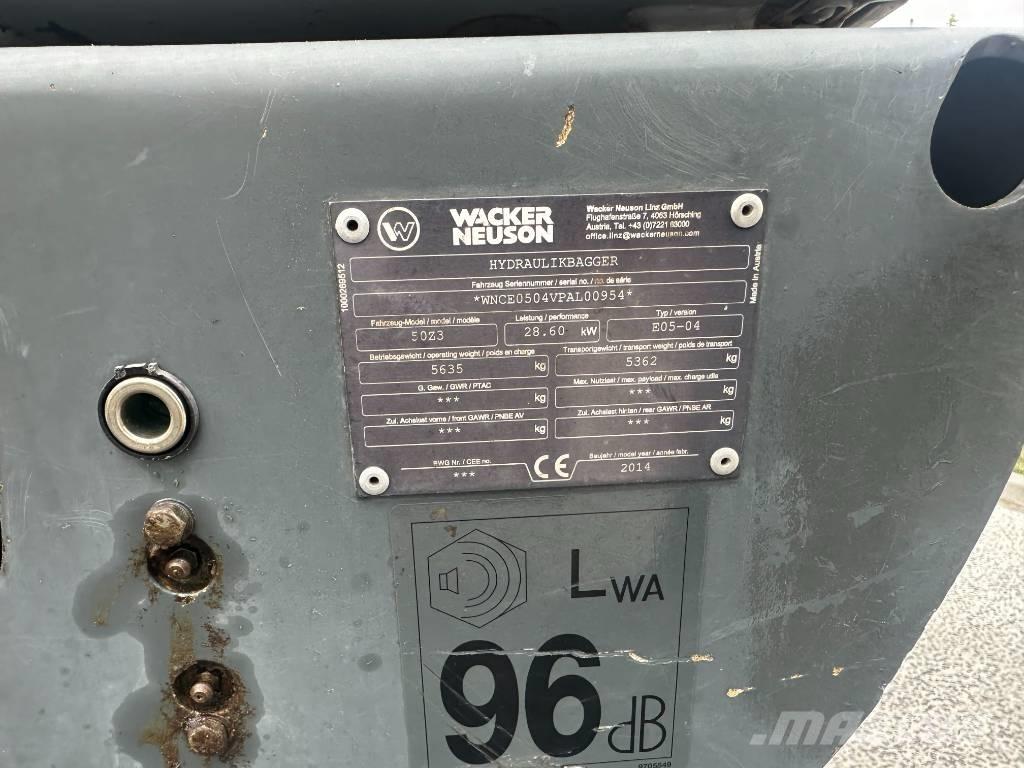 Wacker Neuson 50 Z3 Minigravemaskiner