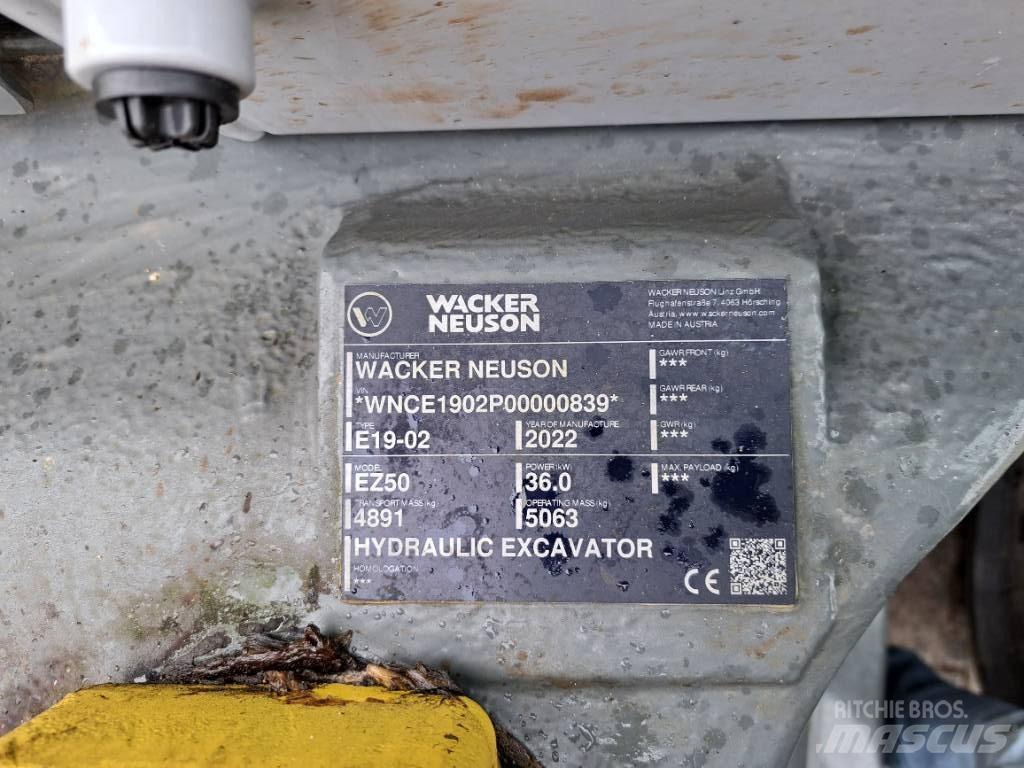 Wacker Neuson EZ50 Gravemaskiner på larvebånd