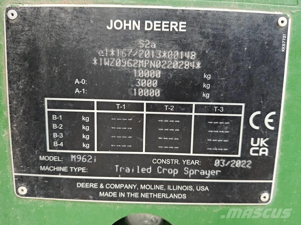 John Deere M 962 i Trailersprøjter