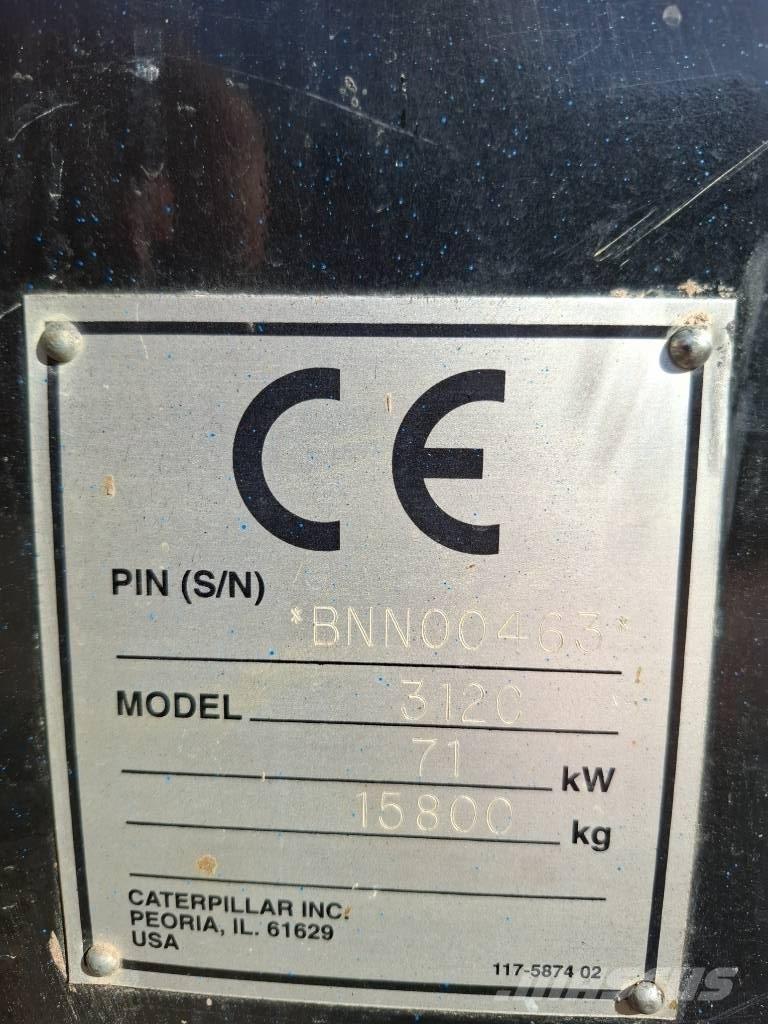 CAT 312 C Gravemaskiner på larvebånd