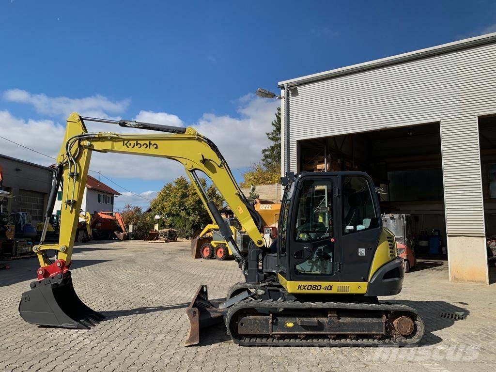 Kubota KX080-4@ Midi-gravemaskiner 7t - 12t
