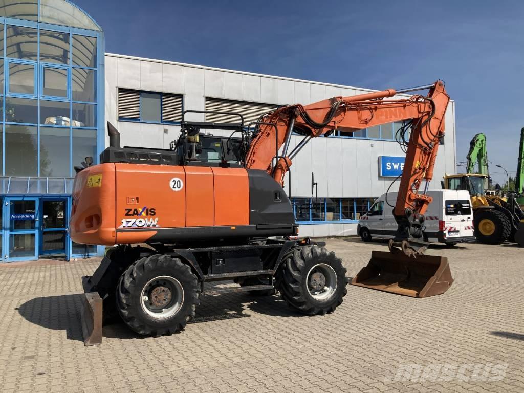 Hitachi ZX 170 W-6 Gravemaskiner på hjul