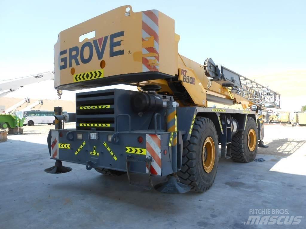 Grove RT 650 E Kraner til hårdt terræn