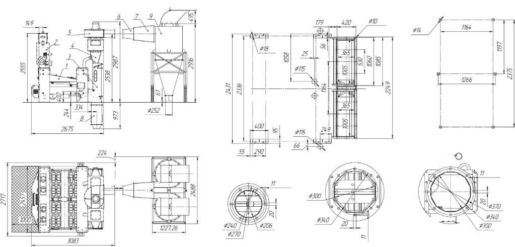  EL GRAIN SVR-30/2 Udstyr til rensning af korn