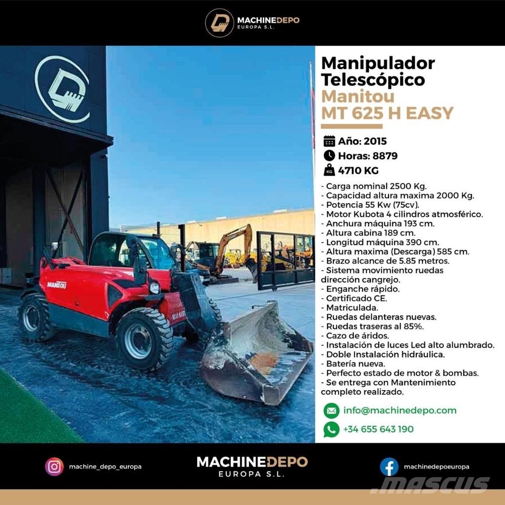 Manitou MT 625 H Teleskoplæssere