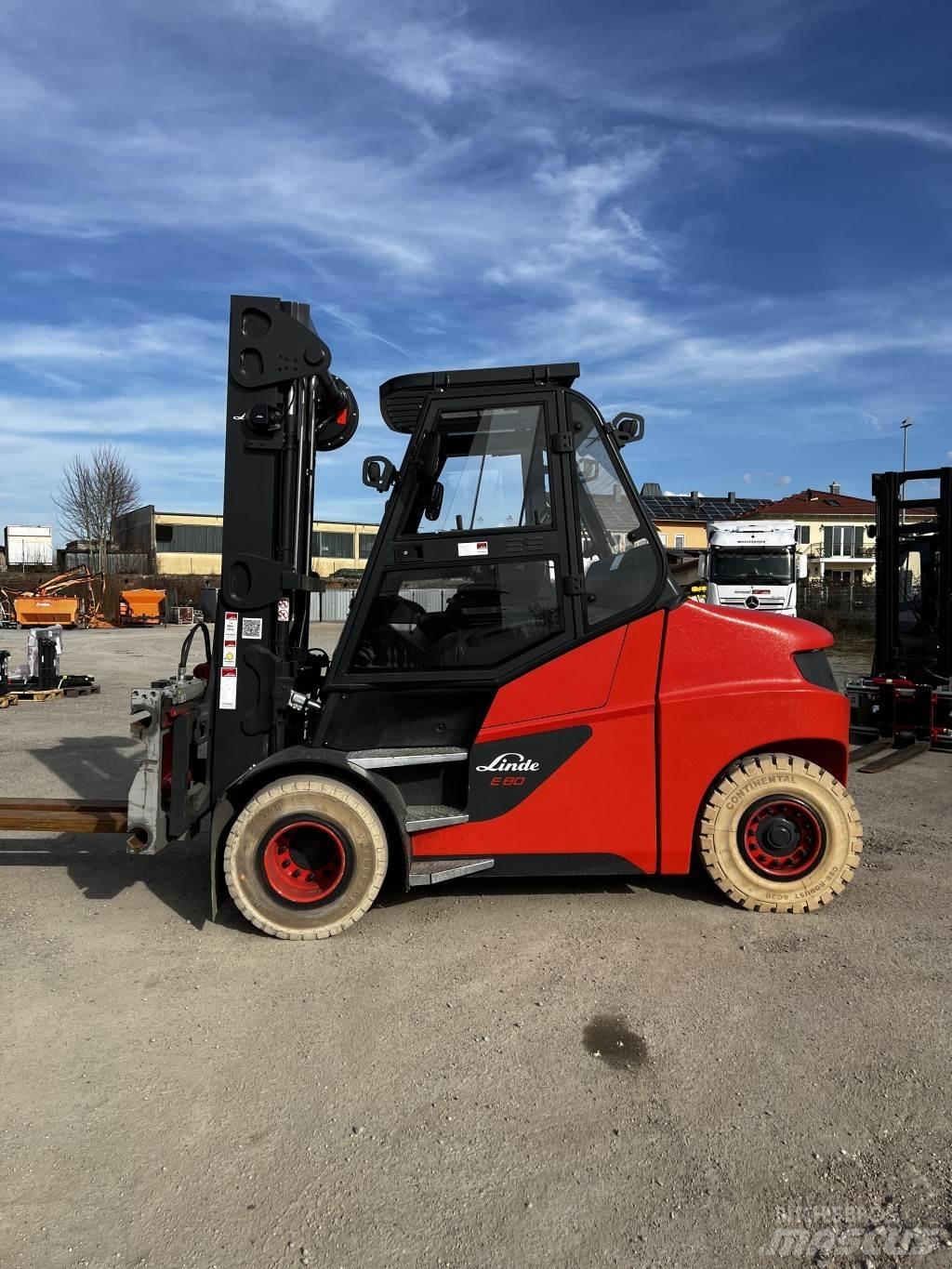 Linde E80/900 El gaffeltrucks