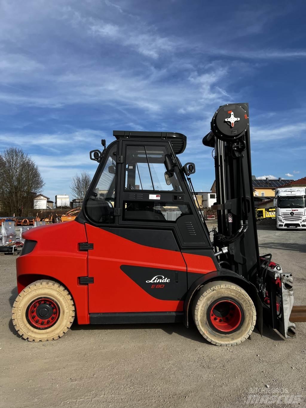 Linde E80/900 El gaffeltrucks