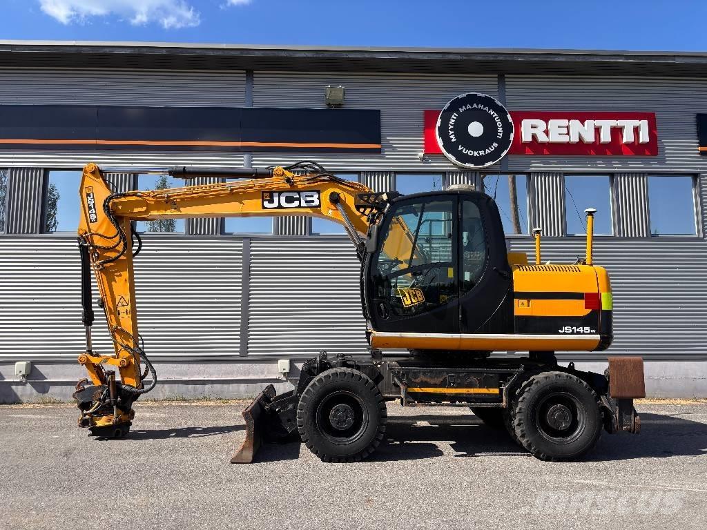 JCB JS 145 W Gravemaskiner på hjul