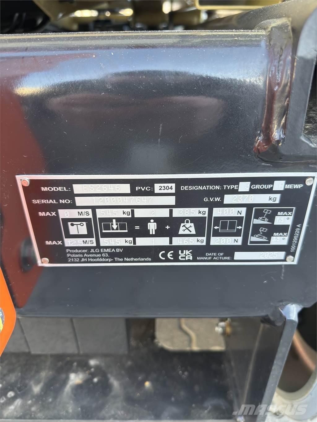 JLG ES2646 Saxlifte