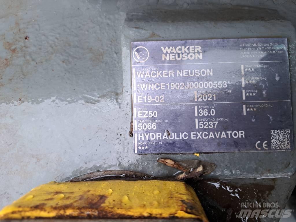 Wacker Neuson EZ50 Gravemaskiner på larvebånd