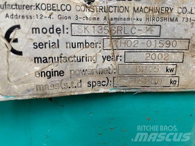 Kobelco SK 135 SR LC Gravemaskiner på larvebånd
