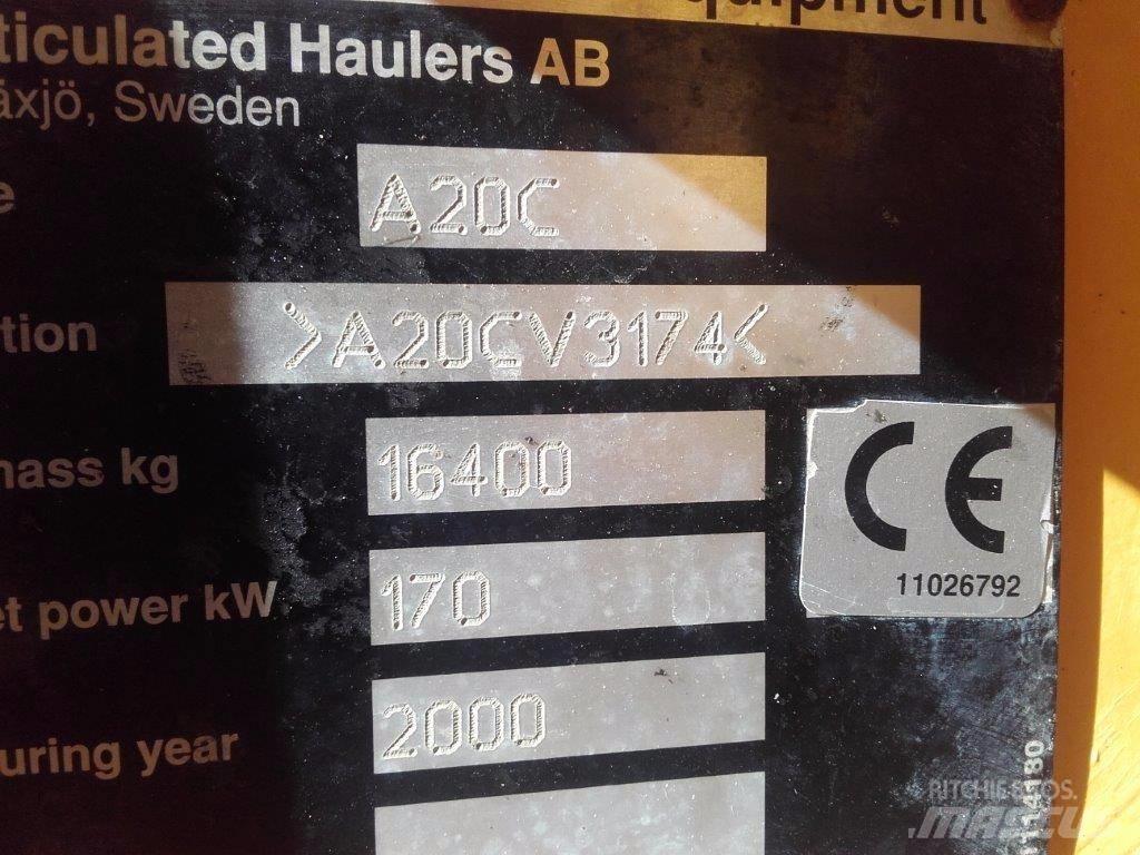 Volvo A20C Knækstyrede dumpere