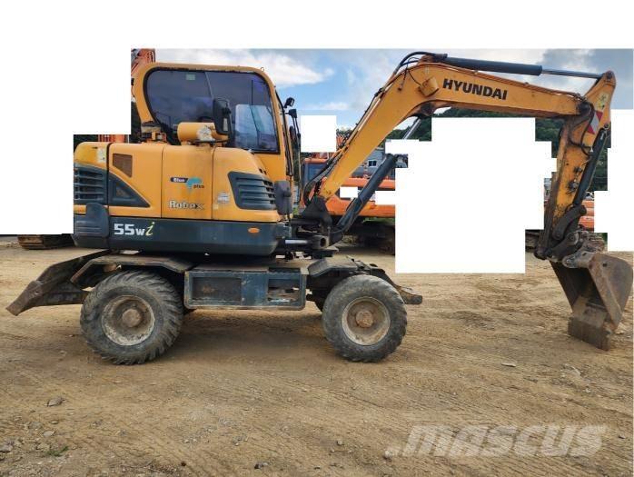 Hyundai Robex 55 W-3 Gravemaskiner på hjul