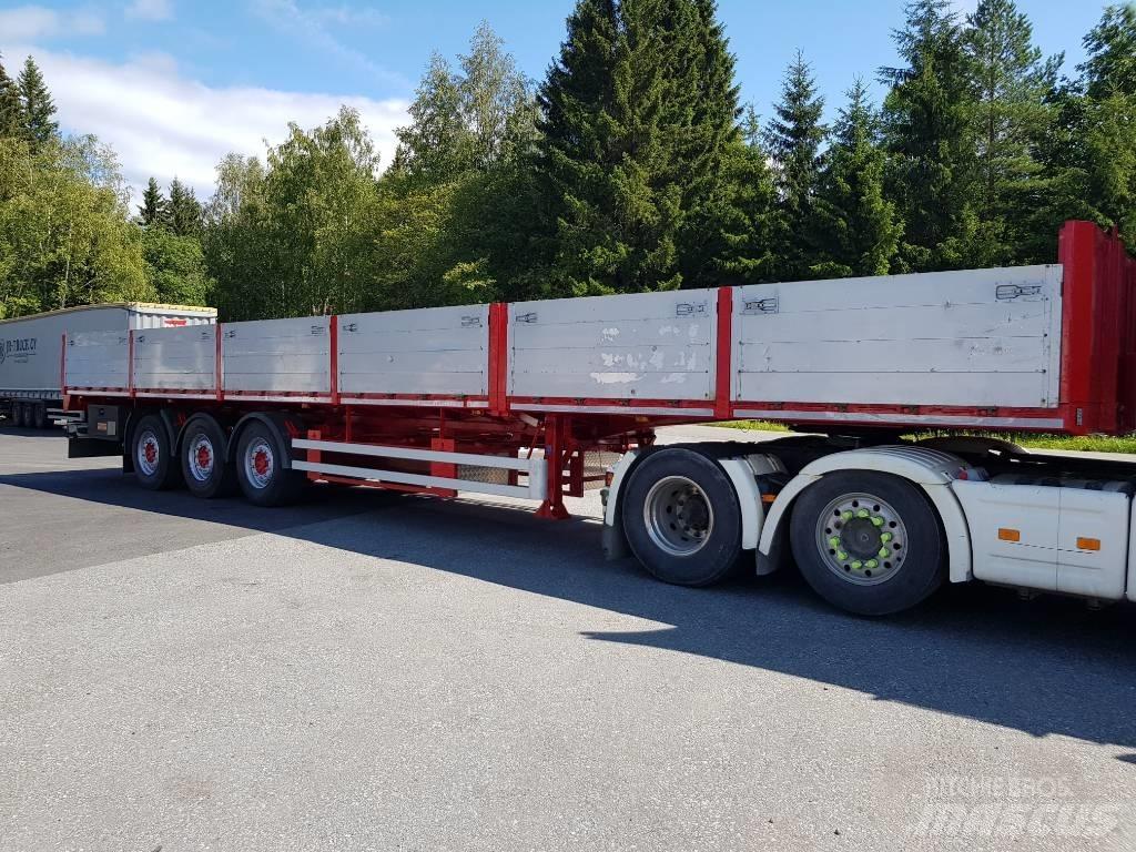 Möslein ST3 Semi-trailer med lad/flatbed
