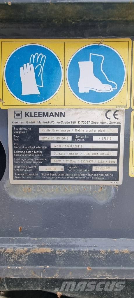 Kleemann MC110i Evo2 Knusere - anlæg