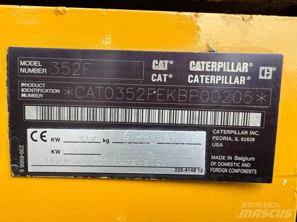 CAT 352F Gravemaskiner på larvebånd