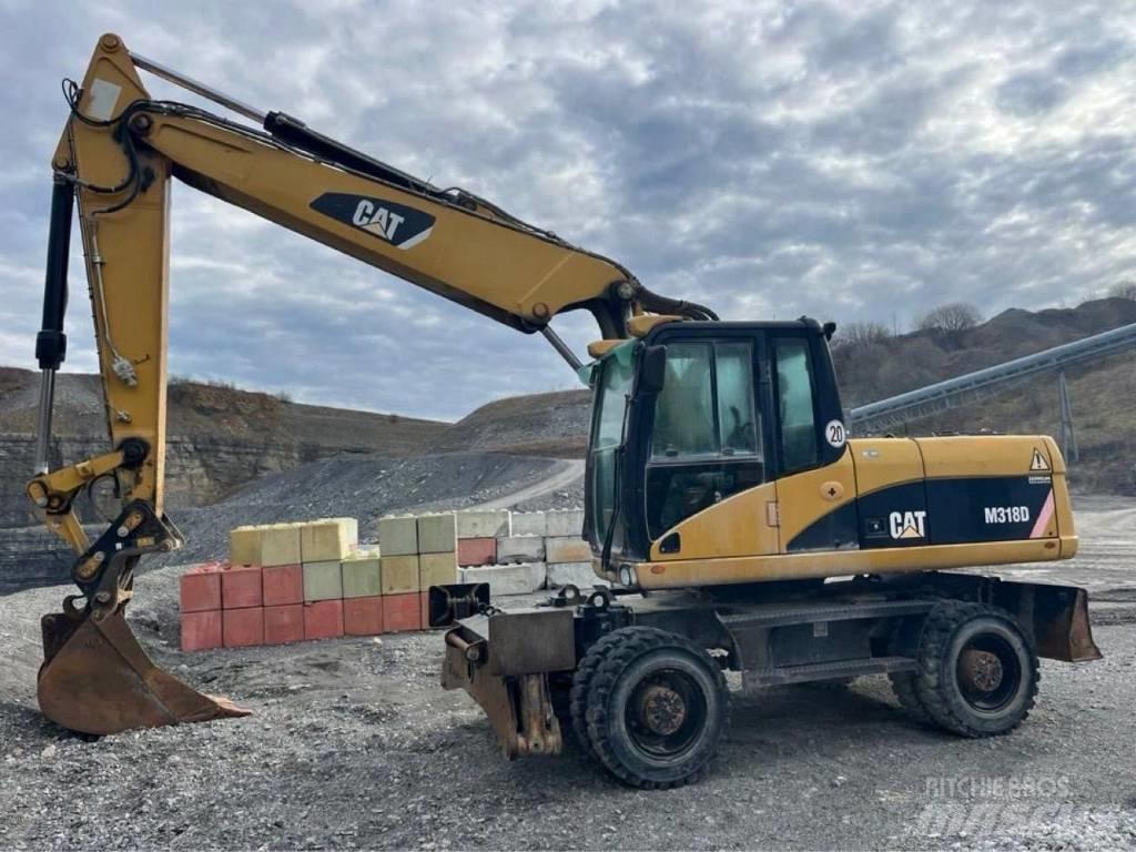 CAT M318D Gravemaskiner på hjul