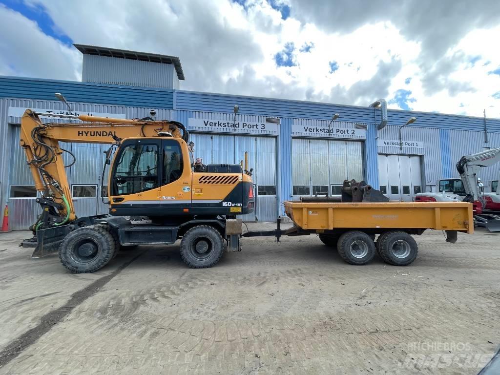 Hyundai 160W-9A Gravemaskiner på hjul