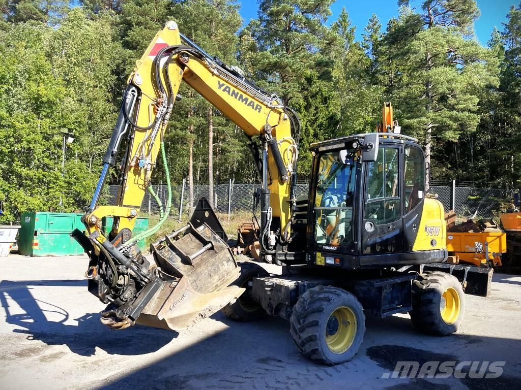 Yanmar B 95 W Gravemaskiner på hjul
