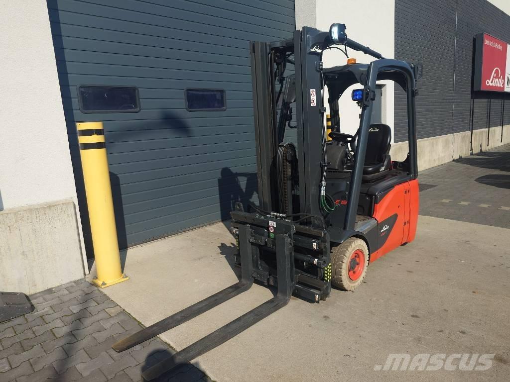 Linde E15/386-02 El gaffeltrucks