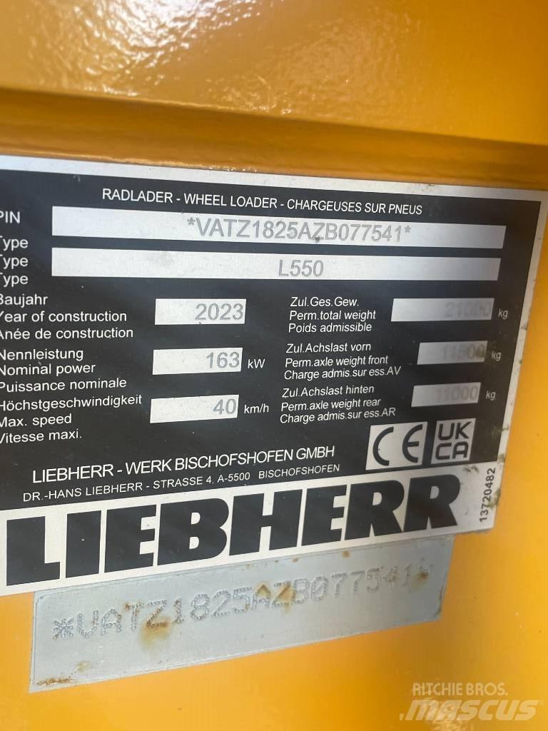 Liebherr L550XPower Læssemaskiner på hjul