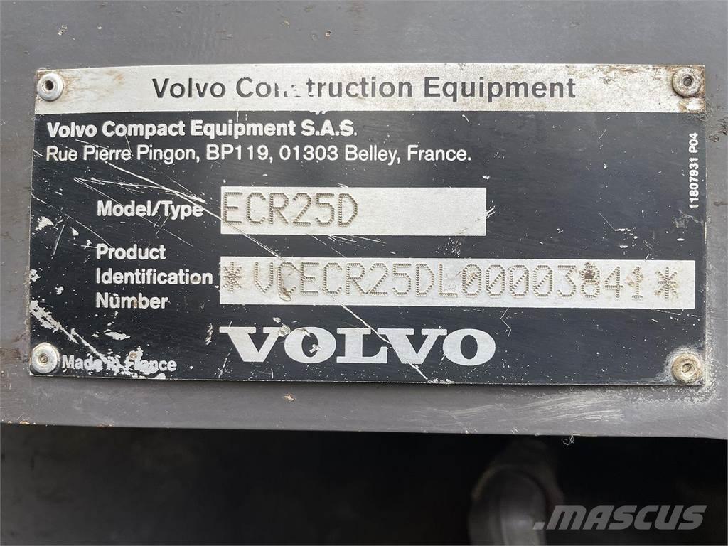Volvo ECR25 Gravemaskiner på hjul