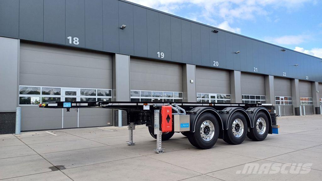 D-tec CC-20-3-T Semi-trailer med containerramme