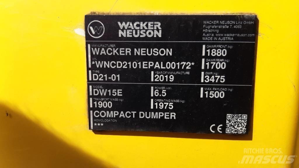 Wacker Neuson DW15e Dumpere
