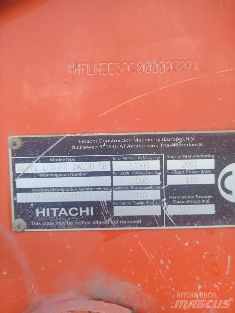 Hitachi ZW 220-6 Gravemaskiner på hjul