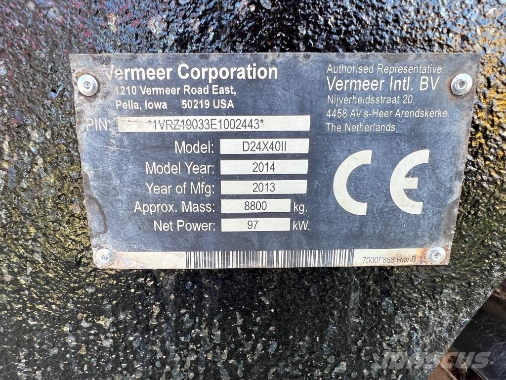 Vermeer D24X40II Horisontal retningsbestemt boreudstyr