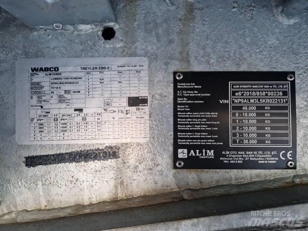 Alim Maskinsemi Semi-trailer med lad/flatbed