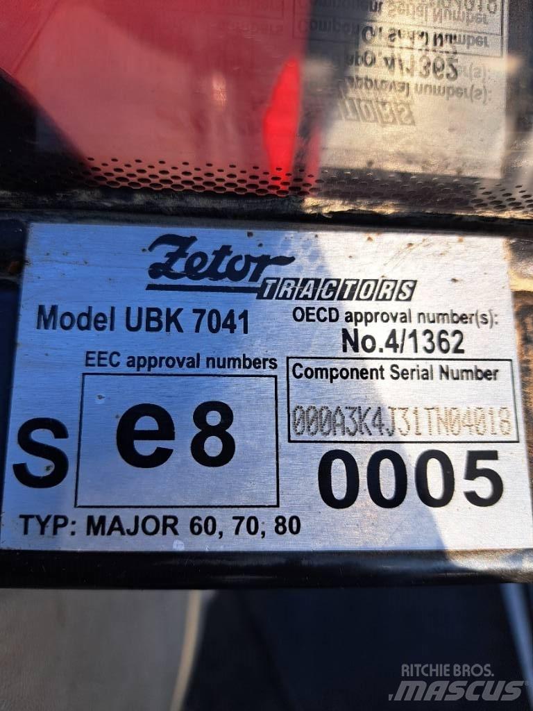 Zetor MAJOR 80 Traktorer