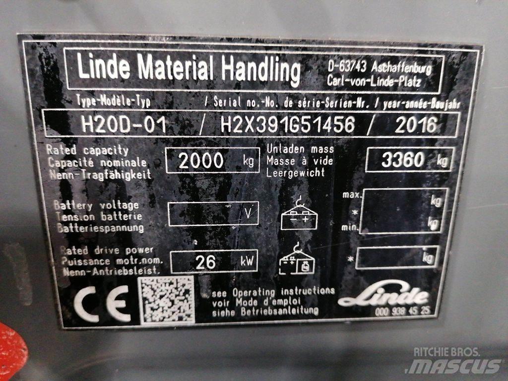 Linde H20D-01 Diesel gaffeltrucks