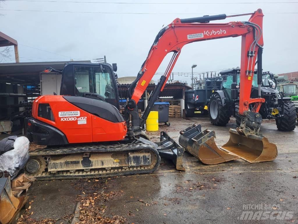 Kubota KX 080-4 Minigravemaskiner