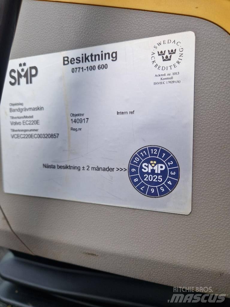 Volvo EC220EL Gravemaskiner på larvebånd