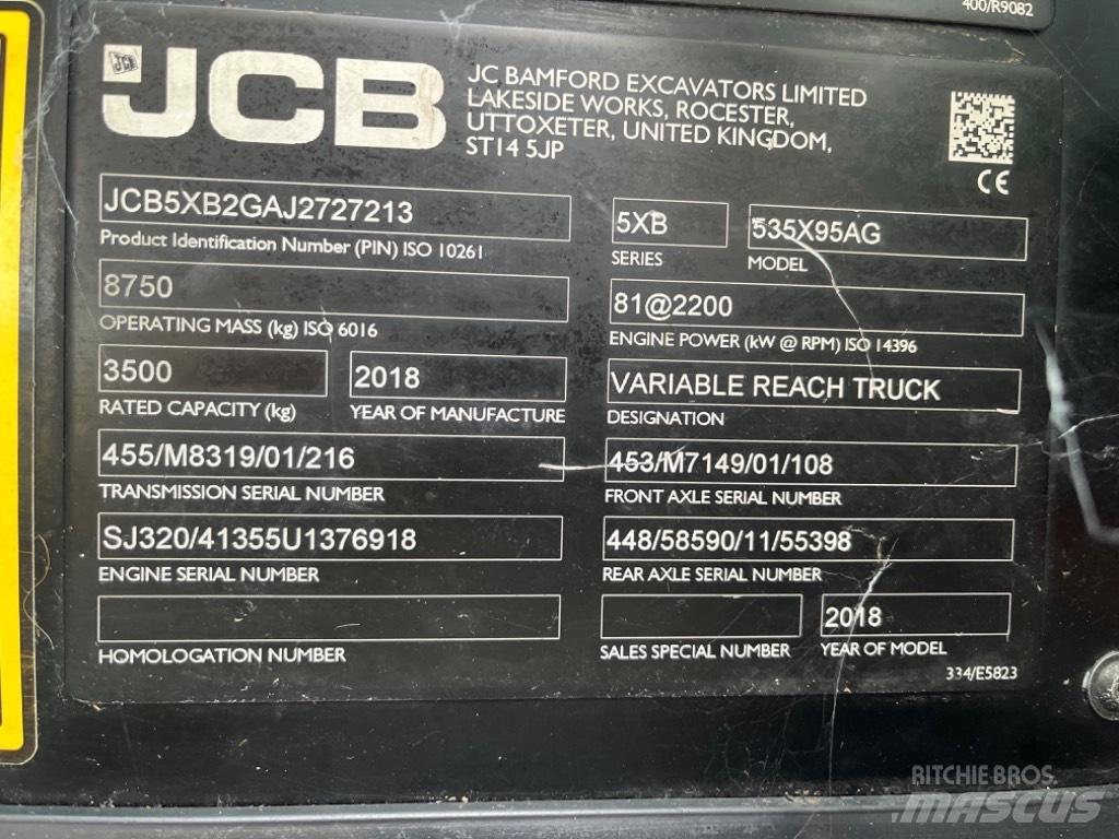 JCB 535-95 Agri Teleskoplæssere til landbrug