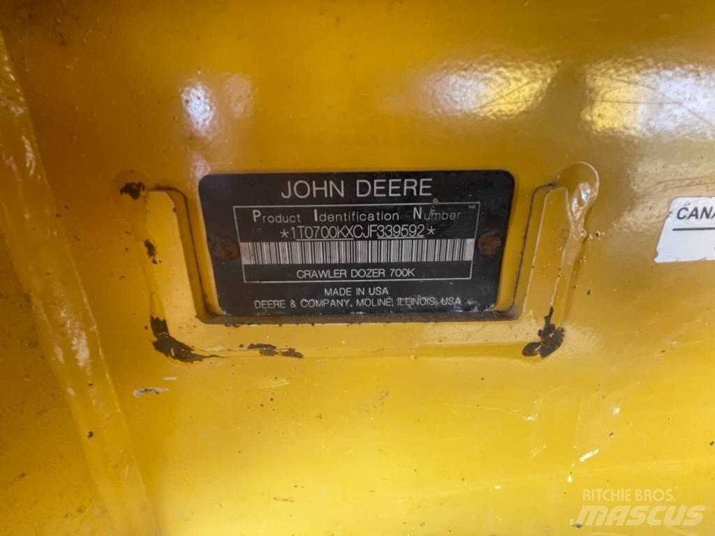 DEERE 700K LGP Bulldozer på larvebånd
