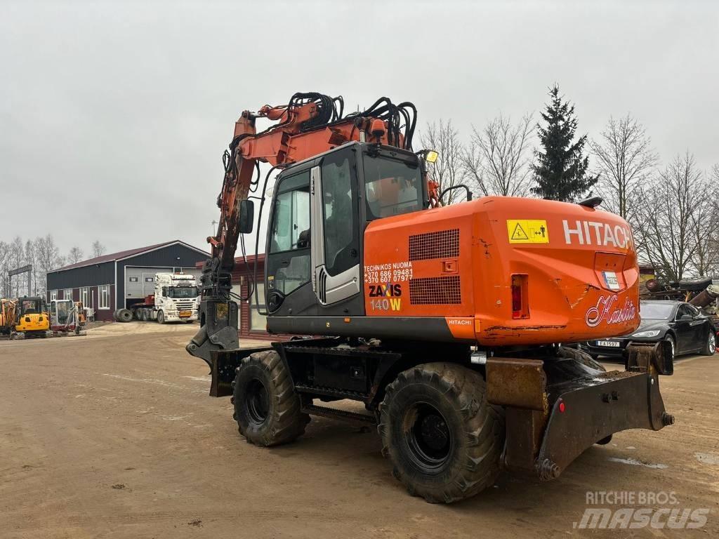 Hitachi ZX 140 W-3 Gravemaskiner på hjul