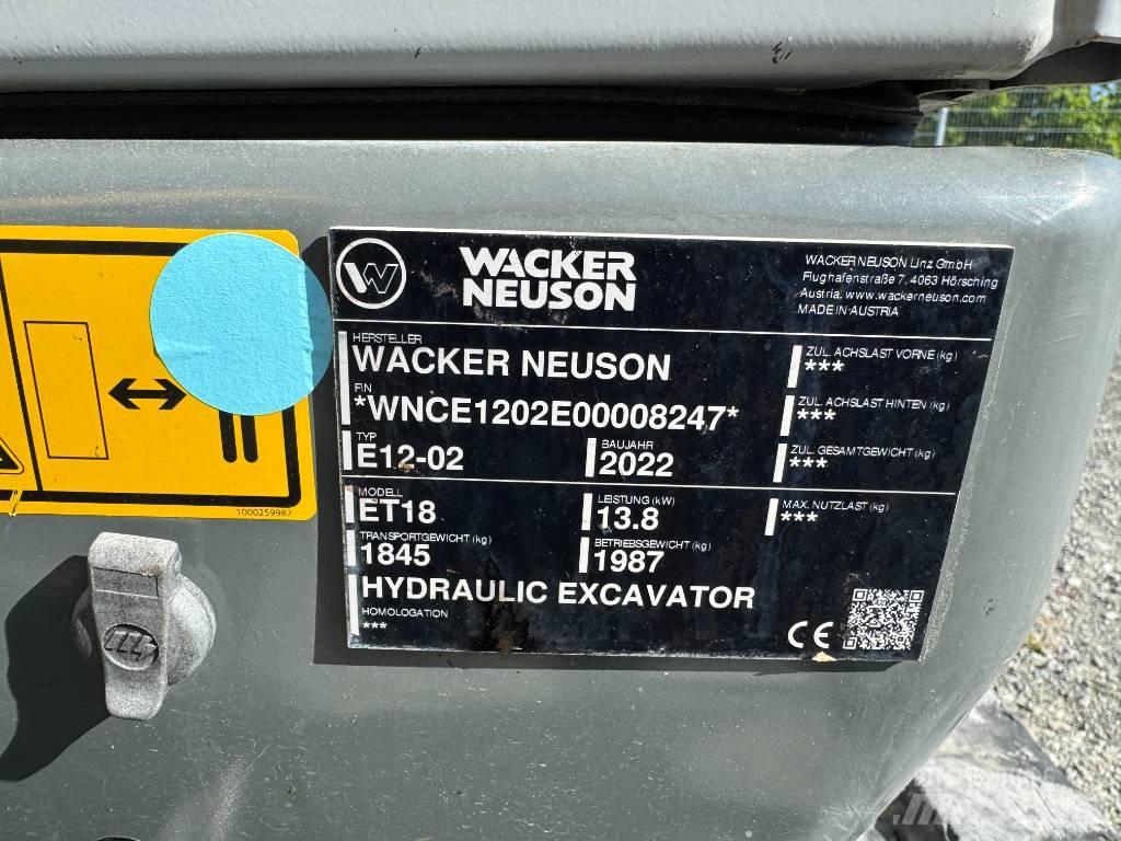 Wacker Neuson ET18 Gravemaskiner på larvebånd