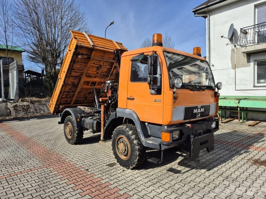 MAN 8 163 Wywrotka Lastbiler med tip