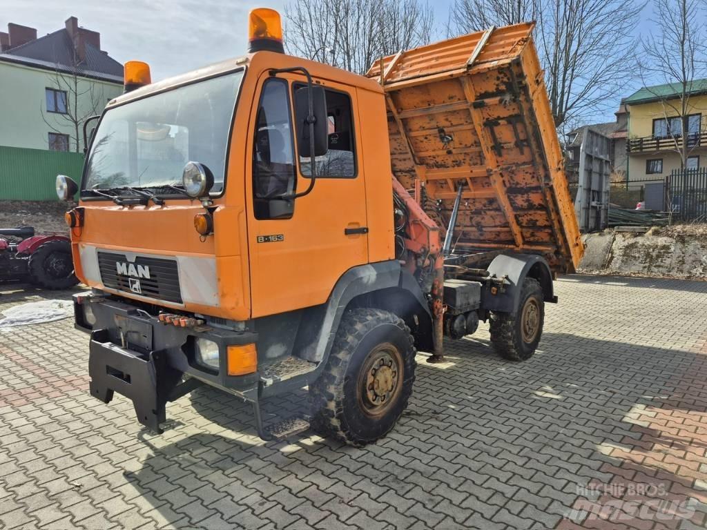 MAN 8 163 Wywrotka Lastbiler med tip