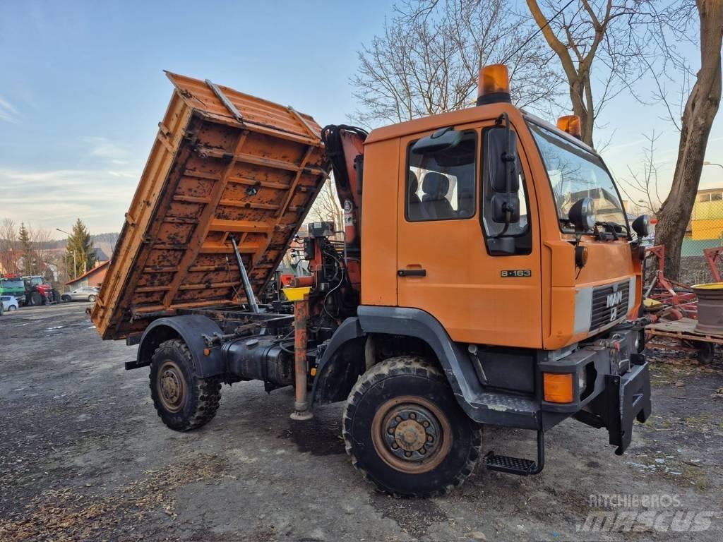 MAN 8 163 Wywrotka Lastbiler med tip