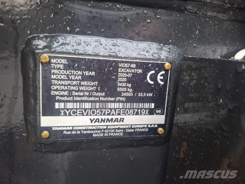 Yanmar Vio 57-6B Minigravemaskiner